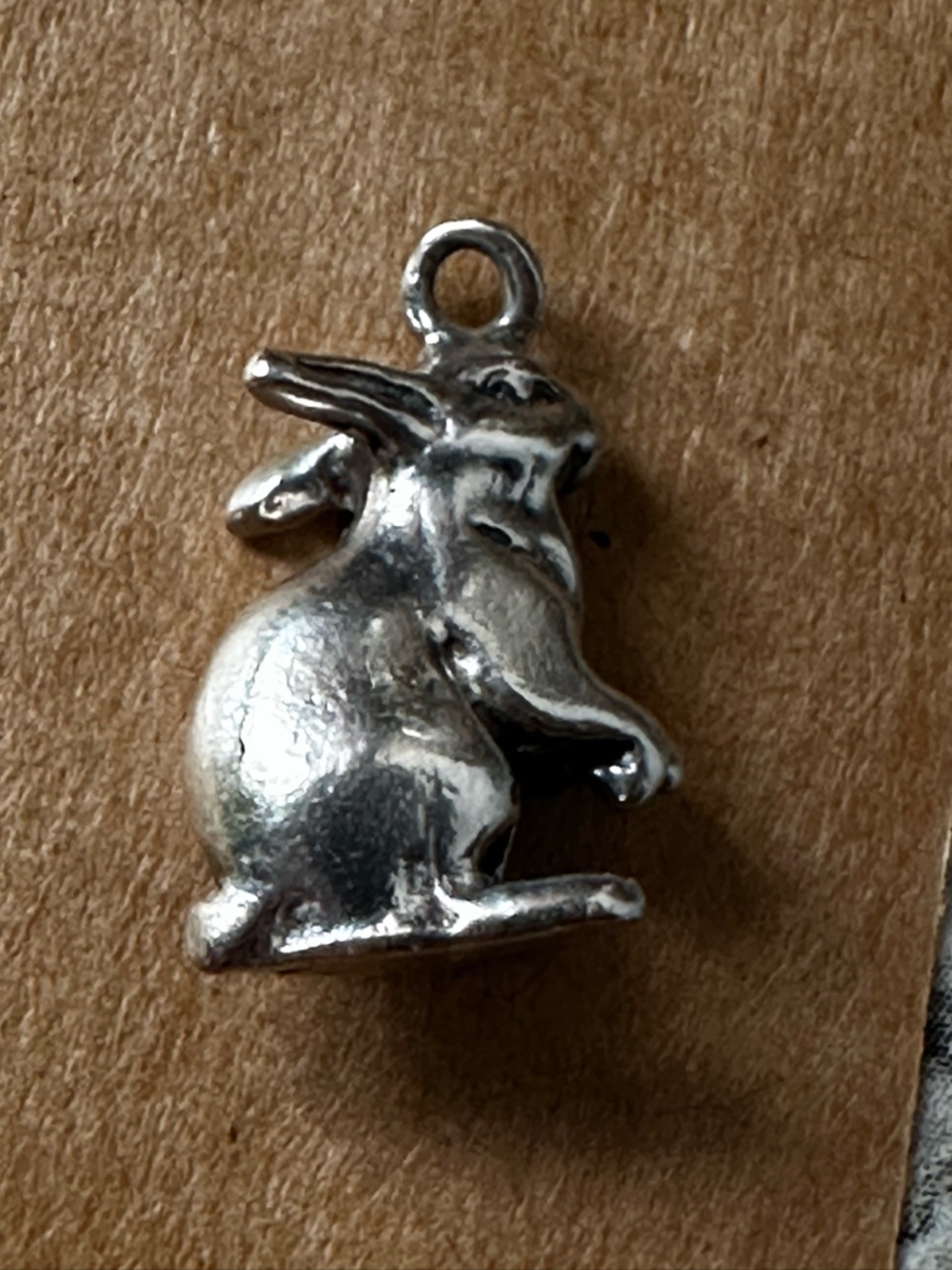 Vintage Sterling Silver Rabbit Charm